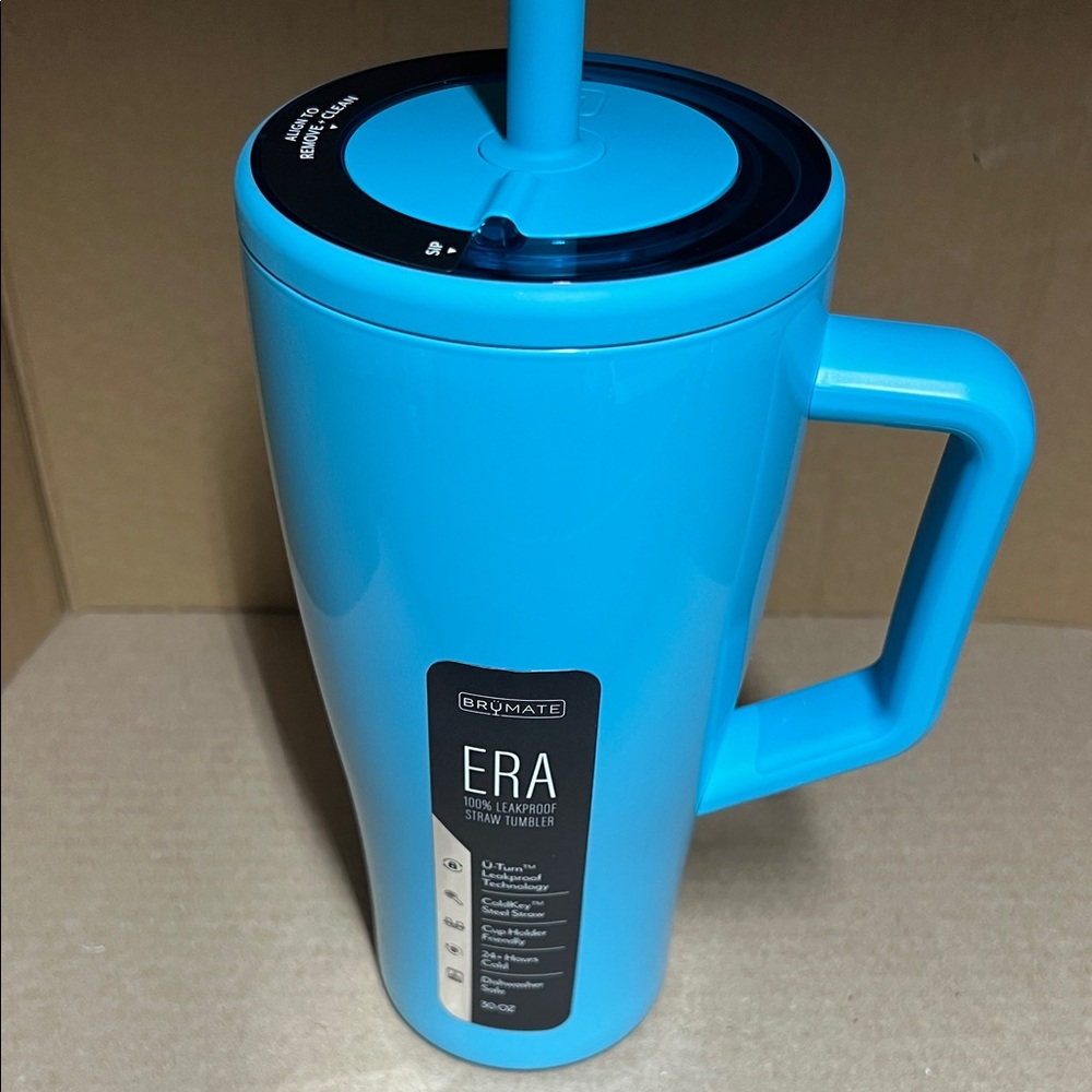 BrüMate Era Blue Straw Tumbler